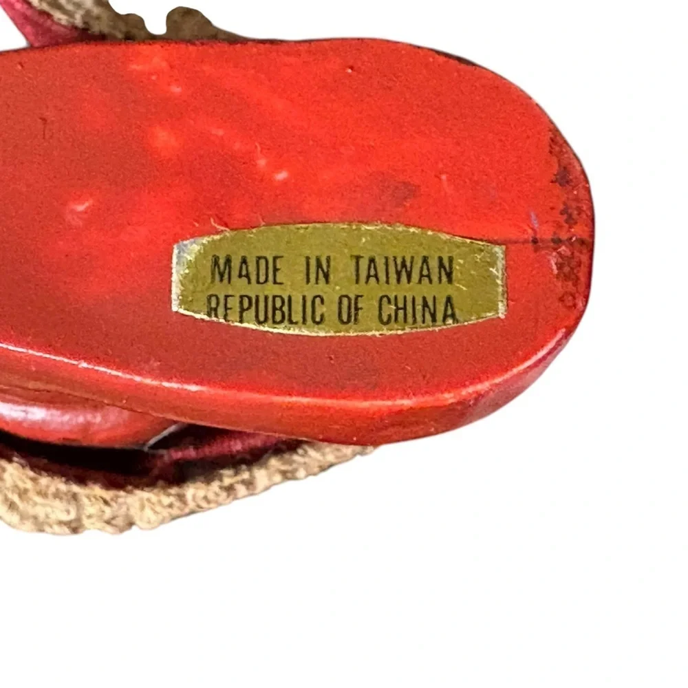 Santa Mickey Mouse Ornament Made in Taiwan Vintage 80’s Disney